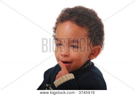 Multi-Racial bebê fazendo bobagem sons
