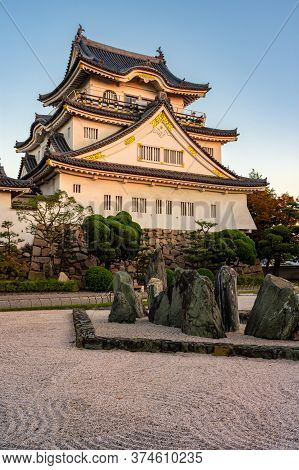 Kishiwada, Osaka Prefecture / Japan - November 1, 2017: Kishiwada Castle (chikiri Castle) Built In 1