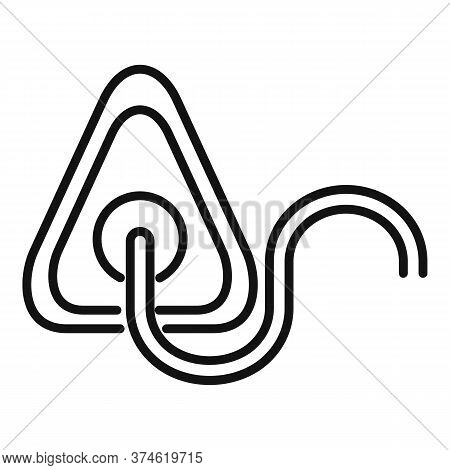 Clinic Anesthesia Mask Icon. Outline Clinic Anesthesia Mask Vector Icon For Web Design Isolated On W