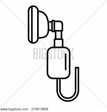 Respiratory Mask Anesthesia Icon. Outline Respiratory Mask Anesthesia Vector Icon For Web Design Iso