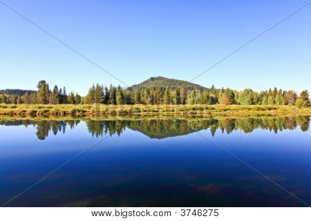 Turnout Oxbow โค้งใน Teton แกรนด์