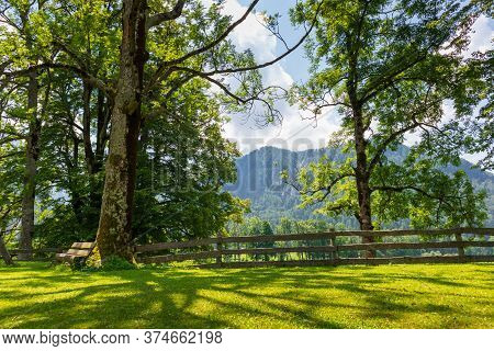 Kamnik-savinja Alps At Plansar Lake In Jezersko, Slovenia