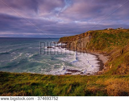Beautiful Cliffs And Coastline Of Crackington Haven Cornwall