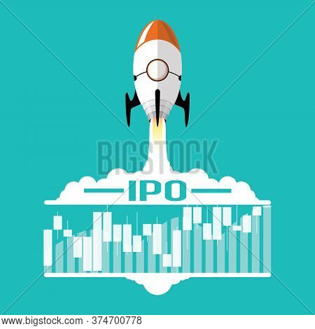 Ipo Or Initial Public Offering Corporate Stock Market, Company Growth Concept. Design By Financial C