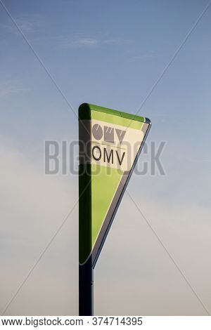 Budapest, Hungary - July 27, 2019: Omv Sign At A Gas Station In Budapest - Omv Is An Austrian Integr