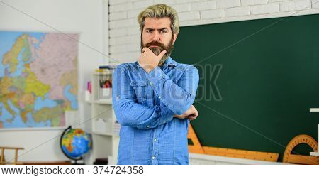 Private Lesson. Back To School. Study With Interest. Man Mentoring School Projects. School Subject. 