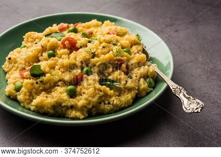 Dalia Khichdi Or Daliya Khichadi Is A Delicious One Pot Meal Made From Broken Wheat And Vegetables,