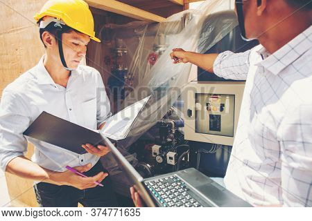 Project Engineer, Engineer And Technician Working On Construction Site, Construction Site Engineer W