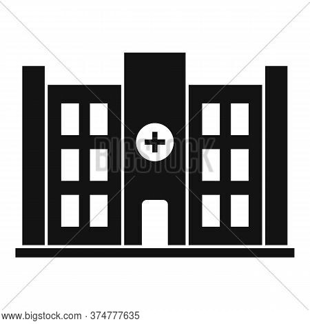 Private Clinic Building Icon. Simple Illustration Of Private Clinic Building Vector Icon For Web Des