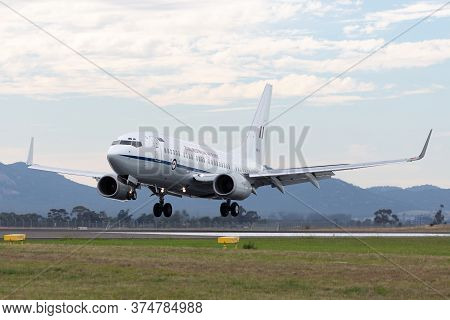 Avalon, Australia - February 27, 2015: Royal Australian Air Force (raaf) Boeing 737-7df Vip Transpor