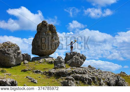 chaos de Nimes, Nimes le vieux- famous touristic site in France- Lozere- Causse Mejean