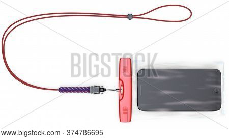 3d Illustration Of A Waterproof Phone Case