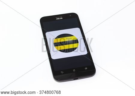 Kouvola, Finland - 23 January 2020: Beeline App Logo On The Screen Of Smartphone Asus