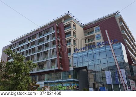 Budva, Montenegro - June 26, 2017: New Modern Hotel Adria In Budva