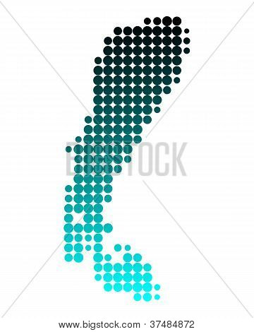 Mapa Neziderské jezero