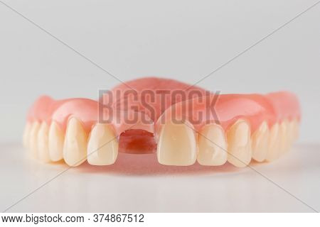 Large Image Of A Modern Denture Nylone On A White Background