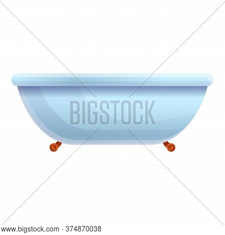 Water Bathtub Icon. Cartoon Of Water Bathtub Vector Icon For Web Design Isolated On White Background