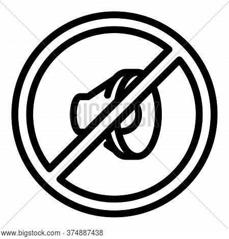 Sound Off Icon. Outline Sound Off Vector Icon For Web Design Isolated On White Background