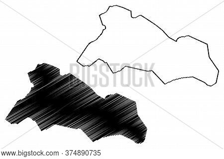 Tabriz City (islamic Republic Of Iran, Persia, East Azerbaijan Province) Map Vector Illustration, Sc