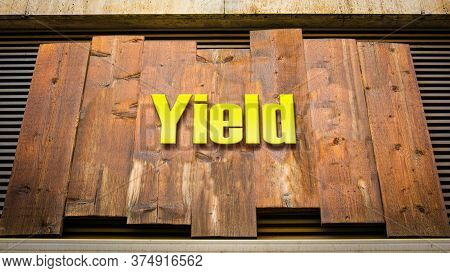Street Sign The Direction Way To Yield