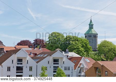 The Valberg Tower Overlooking Town Of Stavanger In Norway