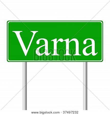 Cartello verde Varna