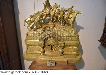 Russia, Angarsk. 02/01/2018 Museum Of The Ancient Clock.