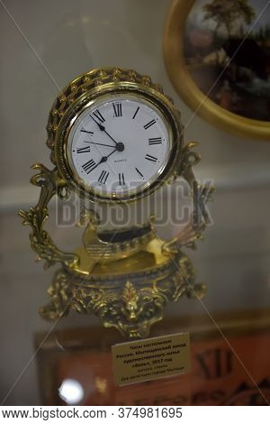 Russia, Angarsk. 02/01/2018 Museum Of The Ancient Clock.