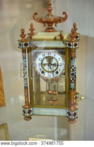 Russia, Angarsk. 02/01/2018 Museum Of The Ancient Clock.