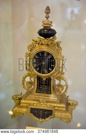 Russia, Angarsk. 02/01/2018 Museum Of The Ancient Clock.