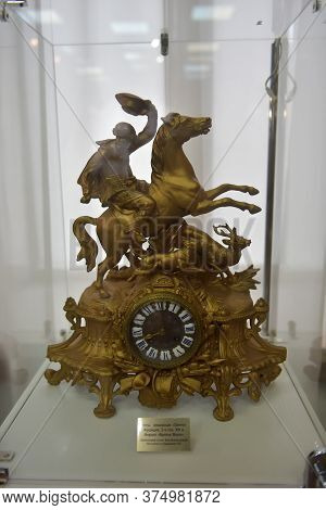 Russia, Angarsk. 02/01/2018 Museum Of The Ancient Clock. The Collection Of Pavel Vasilyevich Kurdyuk