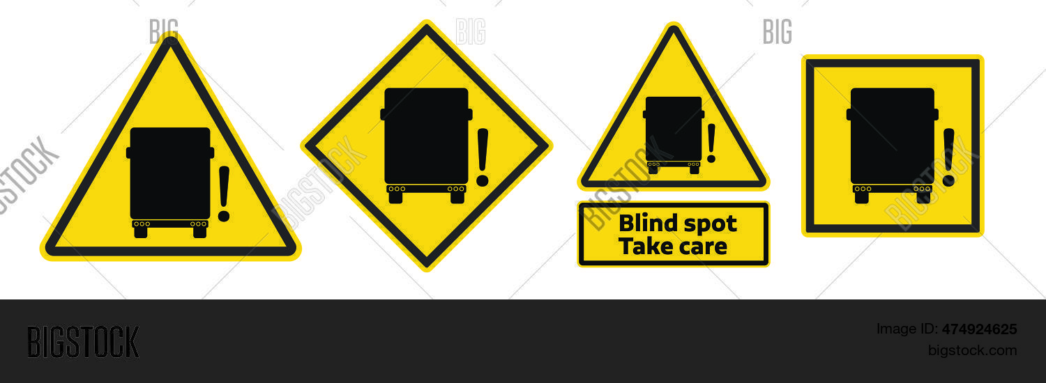 Blind Spot Warning Vector & Photo (Free Trial) Bigstock