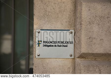 Bordeaux , Aquitaine  France - 04 02 2023 : Finances Publiques Delegation Sud-ouest Text Brand Of Fr