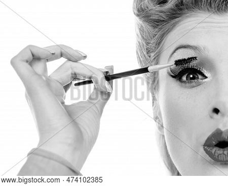 Perfect Eyebrows. Eyebrows Correction. Shape. Perfect Natural Eyebrows And Eyelashes.