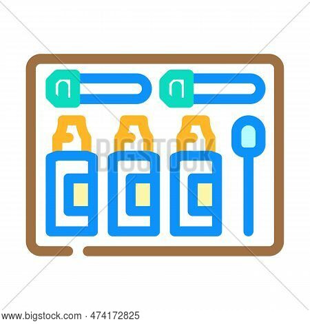 Soil Test Kit Garden Tool Color Icon Vector. Soil Test Kit Garden Tool Sign. Isolated Symbol Illustr