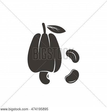 Cashew Fruit Vector Illustration Logo Template