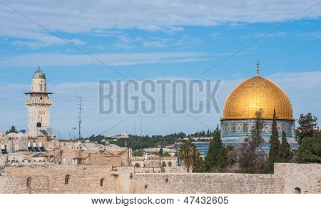 Dome of the Rock and Silsilah Minaret