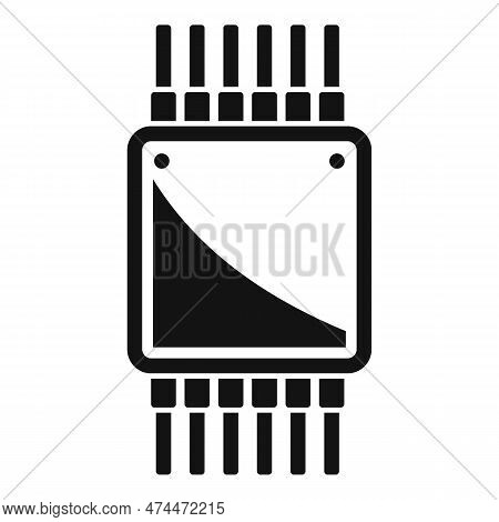 Processor Cpu Icon Simple . Chip Cpu. Data Core