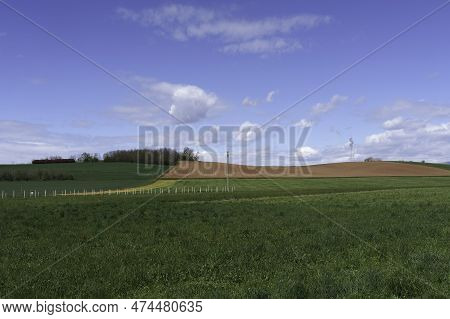 Rural Landscape In Brianza Near Usmate And Lomagna