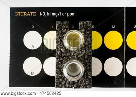 Vitoria Es Brazil - Apr 09 2023: Nitrate (no3) Test For Marine Aquariums.