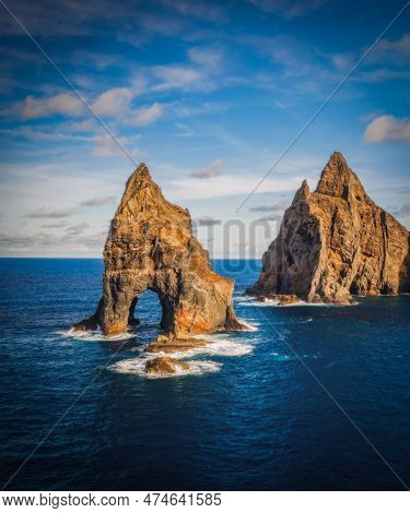 The Peninsula St. Lawrence Or Ponta De Sao Lourenco In The North-east Of Madeira, Viewpoint Miradour
