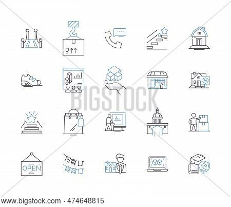 City Delivery Outline Icons Collection. Urban, Delivery, City, Dispatch, Shipment, Courier, Postal V