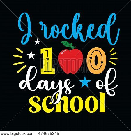 100 Day Of School Svg T-shirt Design,retro 100 Day Of School Svg T-shirt Design, 100 Day Of School