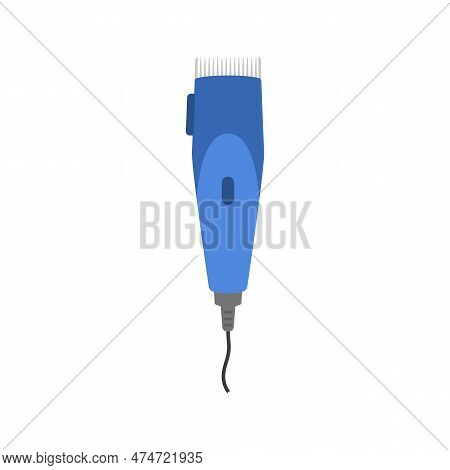 Hair Clipper Device For Hair Cutting And Styling, Vector Illustration Isolated.