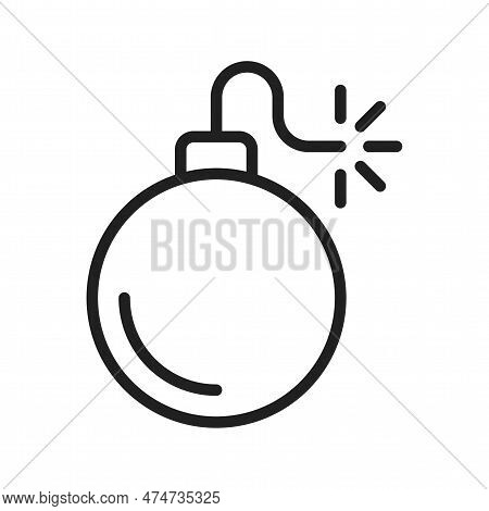 Bomb Icon Vector Image. Suitable For Mobile Apps, Web Apps And Print Media.