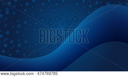 Blue Background With Wave Water Babole, Creativity, Colorful, Shiny, Energy, Light, Motion, Backgrou