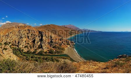 Preveliklooster Beach in Kreta (Griekenland, Europa)
