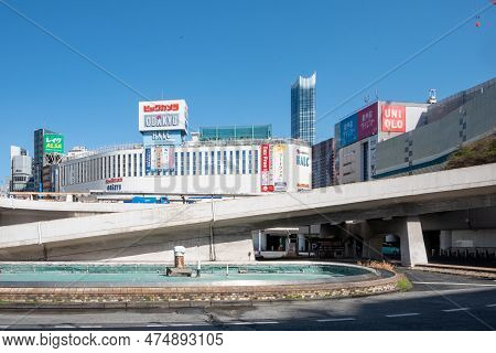 Tokyo, Japan - March 19, 2023: View To Skyline Of Tokyo With Shopping Center Odakyu.
