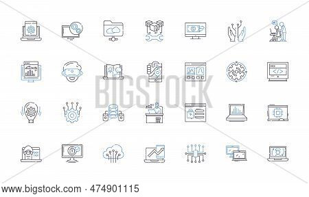 Interface Line Icons Collection. Intuitive, Responsive, Modern, Sleek, Streamlined, Interactive, Acc