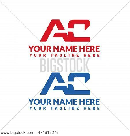 Ac Letter Logo Or Ac Text Logo And Ac Word Logo Design.